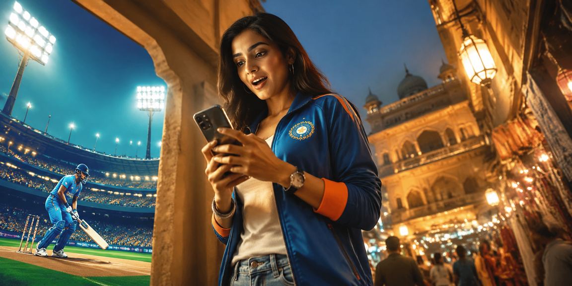 Cricket betting setup with laptop and mobile showing odds in India